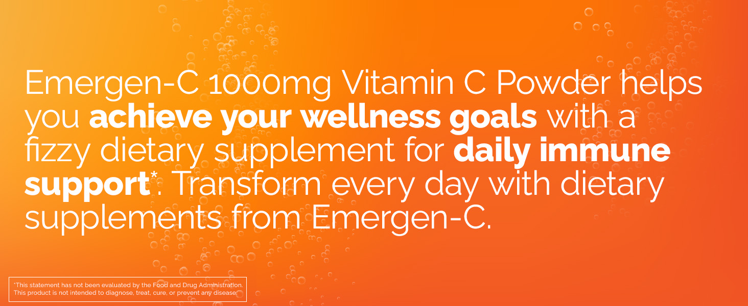emergen-c, supoer orange, nourish your immune system, hydrate, energy you need to emerge your best